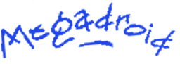 Megadroid's signature