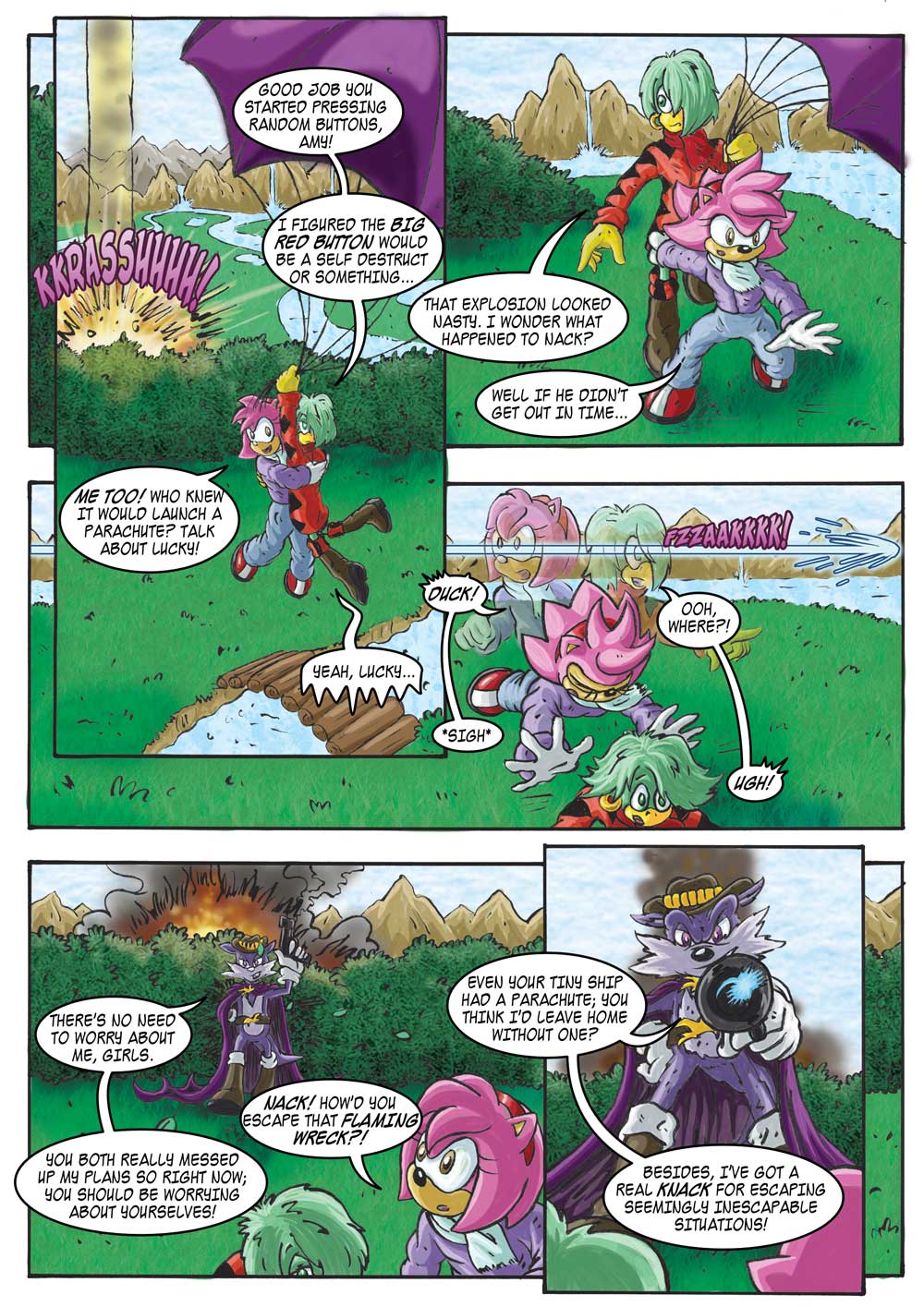 Sonic The Comic - Graphic Novel Amy and Tekno - Read Comic Online