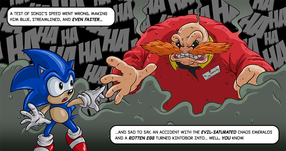 ...The Origin of Sonic" where the letters on the kindly Ovi Kintob...